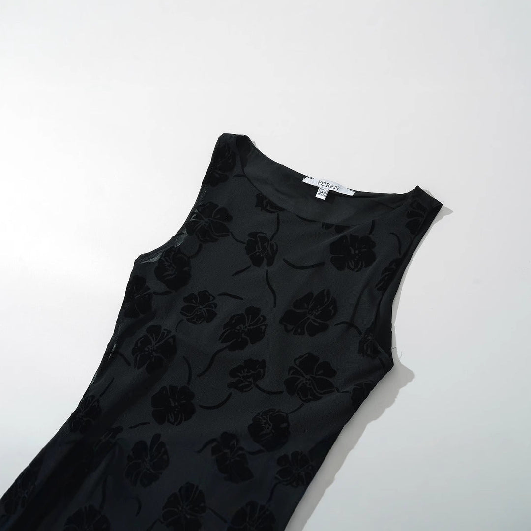Damen Maxikleid aus luxuriösem, floralem Design W&W Mode