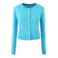 Damen Strickjacke mit eleganten Knöpfen und figurfreundlichem Schnitt WW