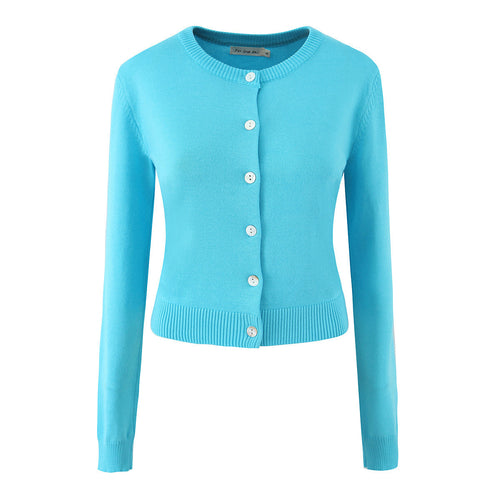 Damen Strickjacke mit eleganten Knöpfen und figurfreundlichem Schnitt WW