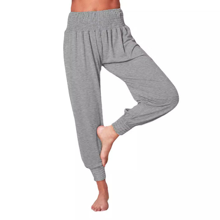 Damen luftige Sommerhose mit elastischem Bund W&W Mode