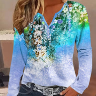 WW | Floral Rundhals Langarmshirt