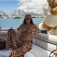 Damen Bikini-Set mit raffinierten Tiermotiven und verstellbaren Trägern WW