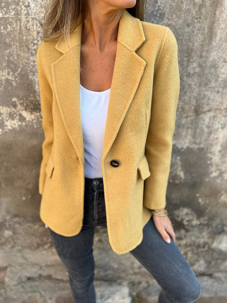 Damen klassischer Wollblazer mit taillierter Passform WW