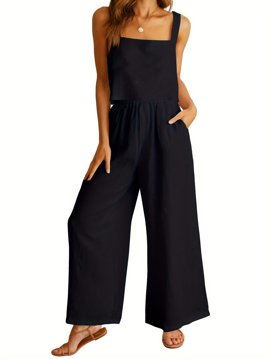 Damen Weitgeschnittene Jumpsuit WW