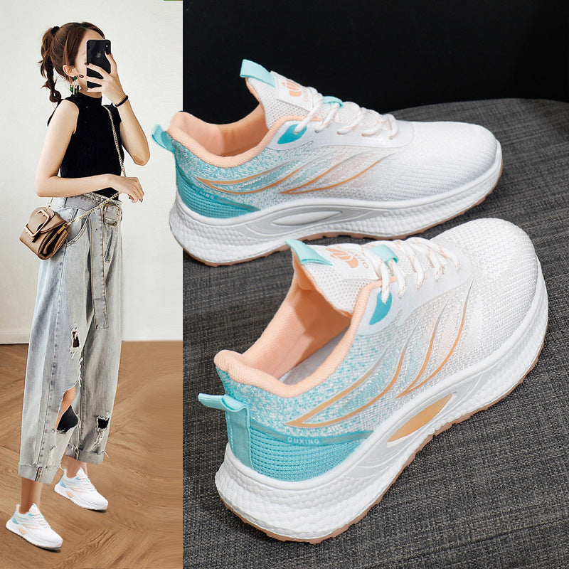 Damen Laufschuhe mit atmungsaktiver Struktur und dämpfender Laufsohle WW