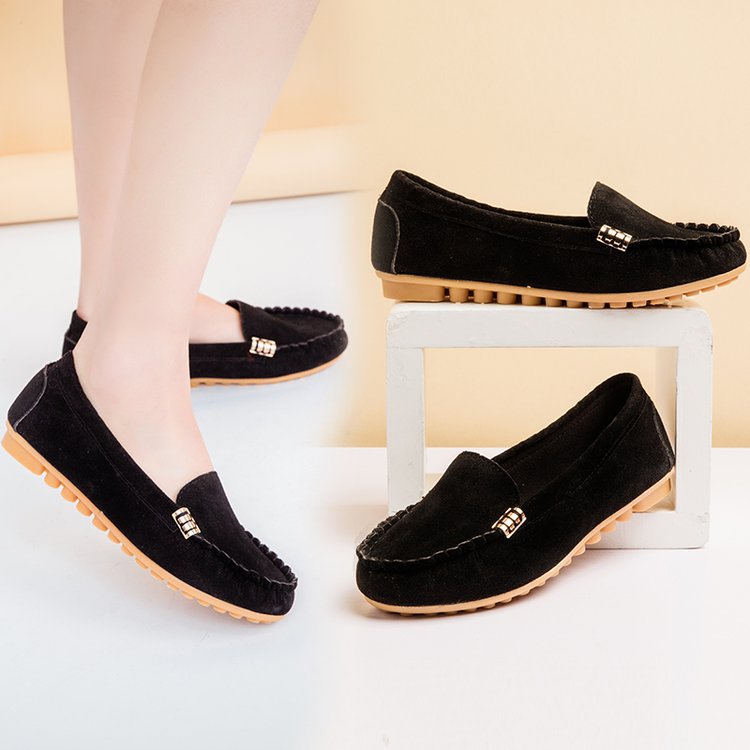 Damen Mokassins mit luxuriösen Dekorelementen und rutschfester Sohle W&W Mode