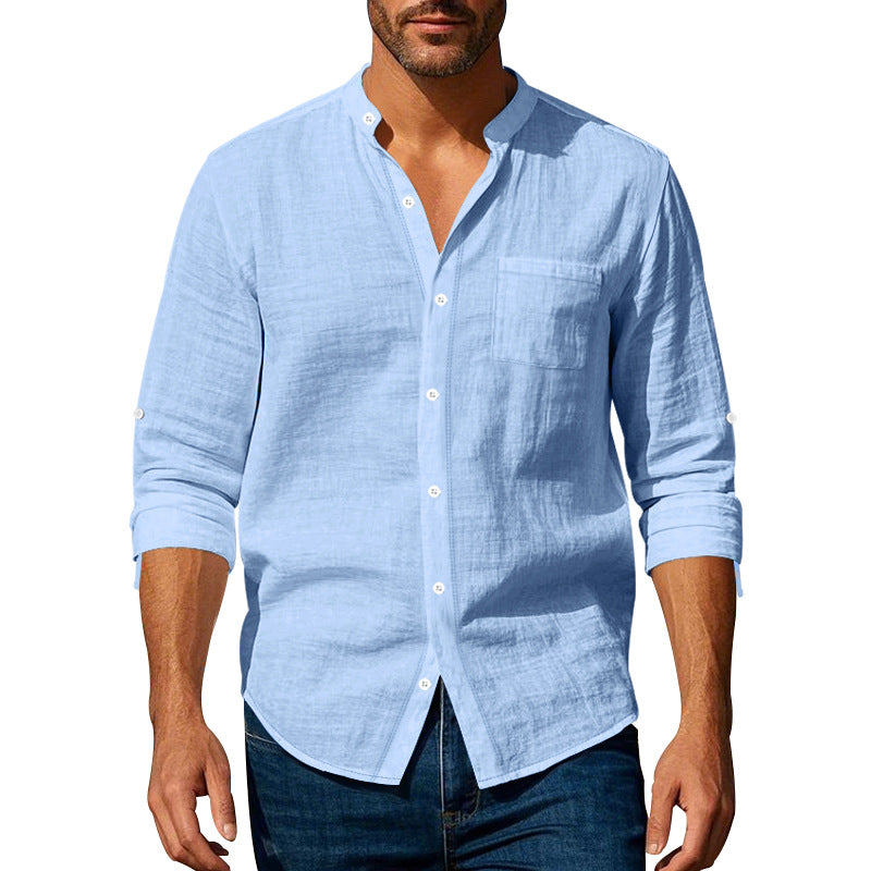 Herren leichtes Leinenhemd W&W Mode