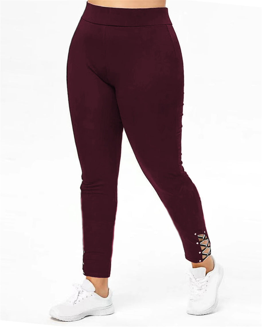Damen Sportleggings mit eleganten Schnürdetails WW