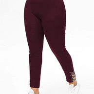 Damen Sportleggings mit eleganten Schnürdetails WW