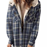 Damen Flanelljacke mit Fleecefutter WW