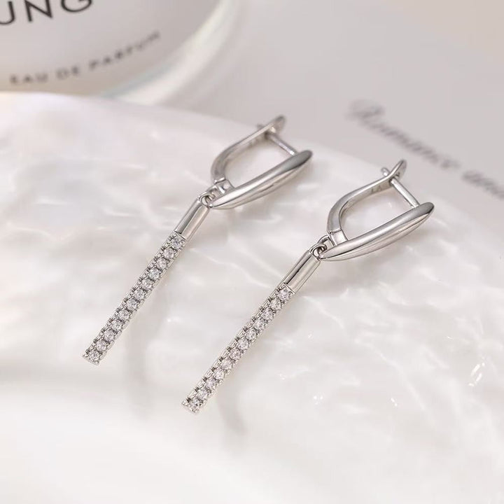 Spiralohrringe Gold/Zirkonia - Strahlender Glamour