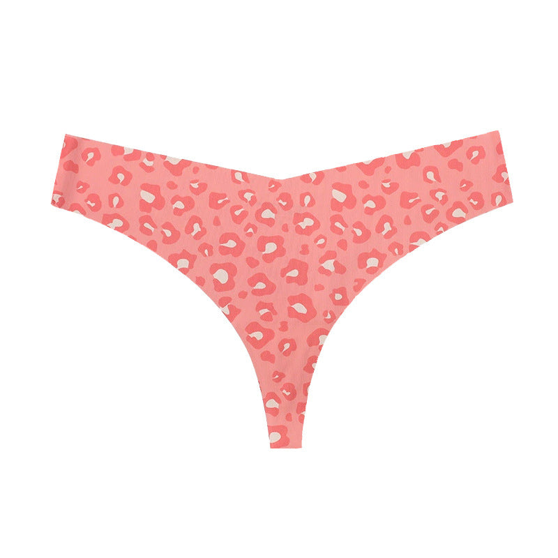 Damen stylishe Tanga mit animalischem Muster und bequemen Schnitt WW