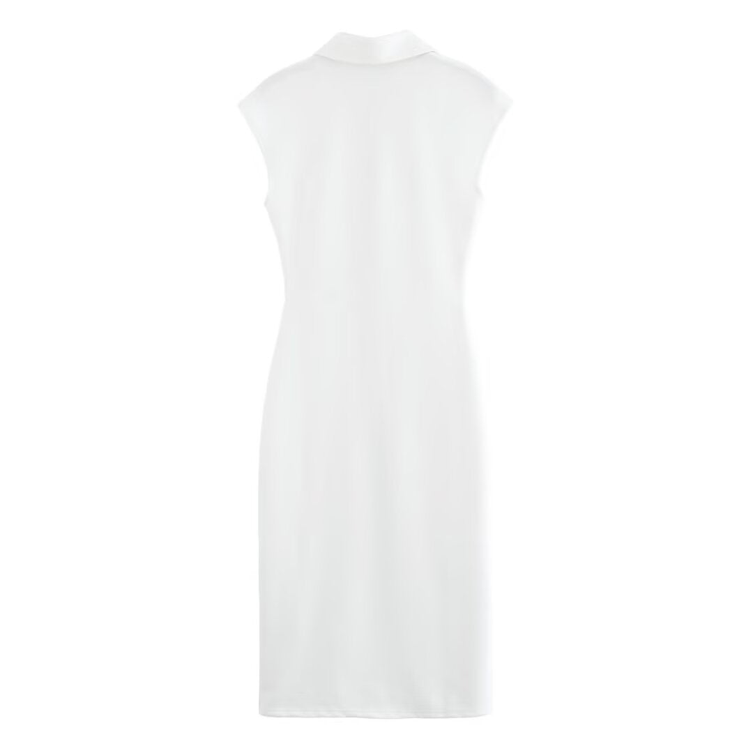 Damen Hemdblusenkleid mit edlen Knopfdetails und elegantem Schnitt W&W Mode