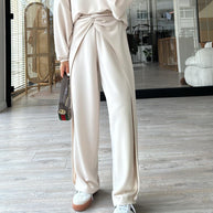 Damen Set mit elegantem Krepp-Design und weitem Schnitt WW