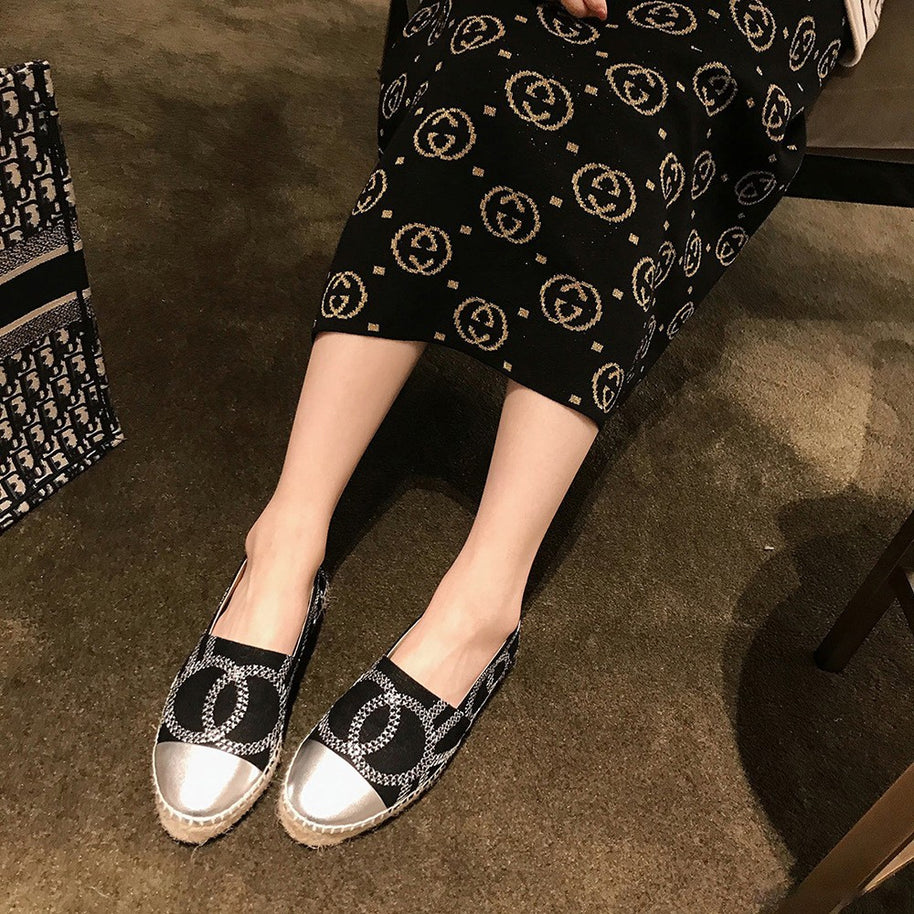 Damen Stylische Espadrille Slip-On Schuhe WW