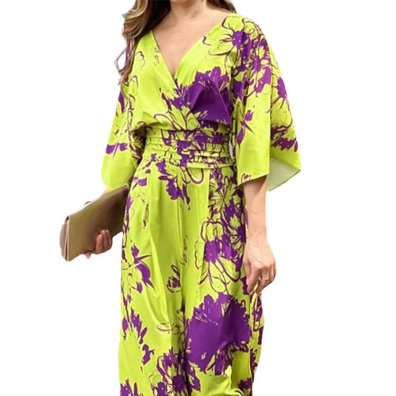 Damen Eleganter Jumpsuit mit floralem Muster WW