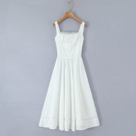 Damen Sommerliches Midi-Kleid mit feinen Spitzendetails WW