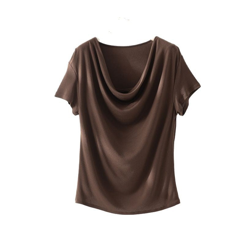 Damen Relaxed Fit Drape Top WW