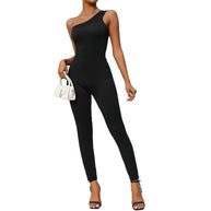 Damen Einteiler mit asymmetrischem Schnitt und italienischem Design WW