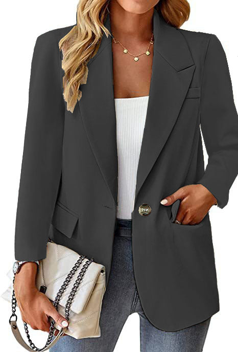 Damen eleganter Blazer mit modernem Schnitt und Taschen WW