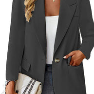 Damen eleganter Blazer mit modernem Schnitt und Taschen WW