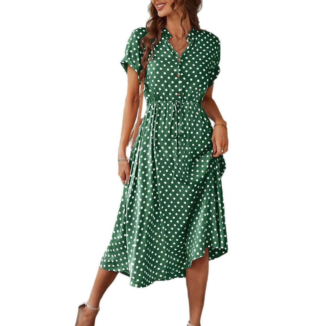 Damen Midikleid mit Punkten W&W Mode