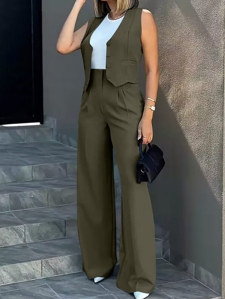 Damen Elegantes und modernes Zweiteiler Ensemble WW