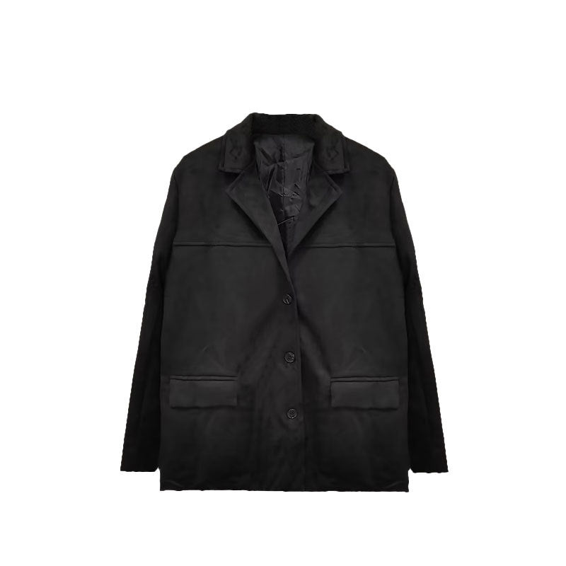 Damen Blazerjacke aus weich strukturierter Mikrofaser W&W Mode