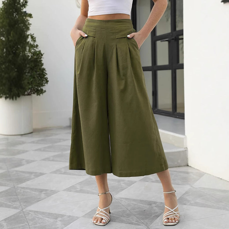 Damen Weite Culotte mit elegantem Schnitt WW
