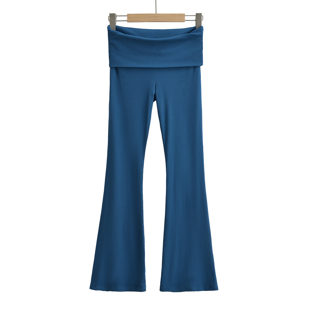 Damen Flared Yoga-Hose mit hohem Bund und elastischem Komfort WW