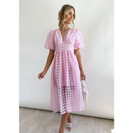 WW | Midikleid mit Puffärmeln