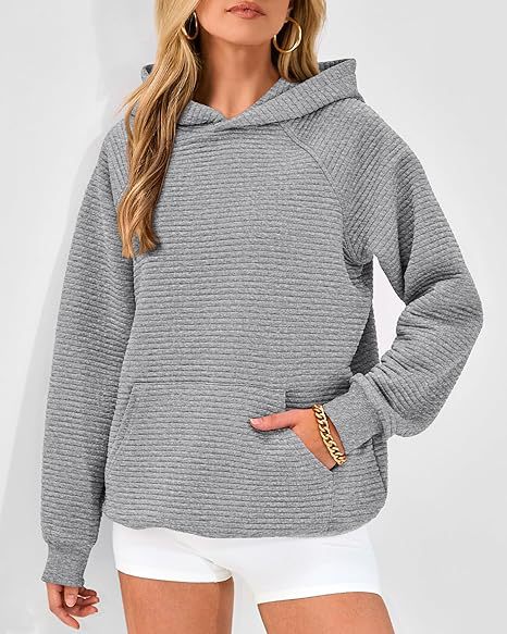 Damen Hoodie mit strukturiertem Design und bequemer Passform WW