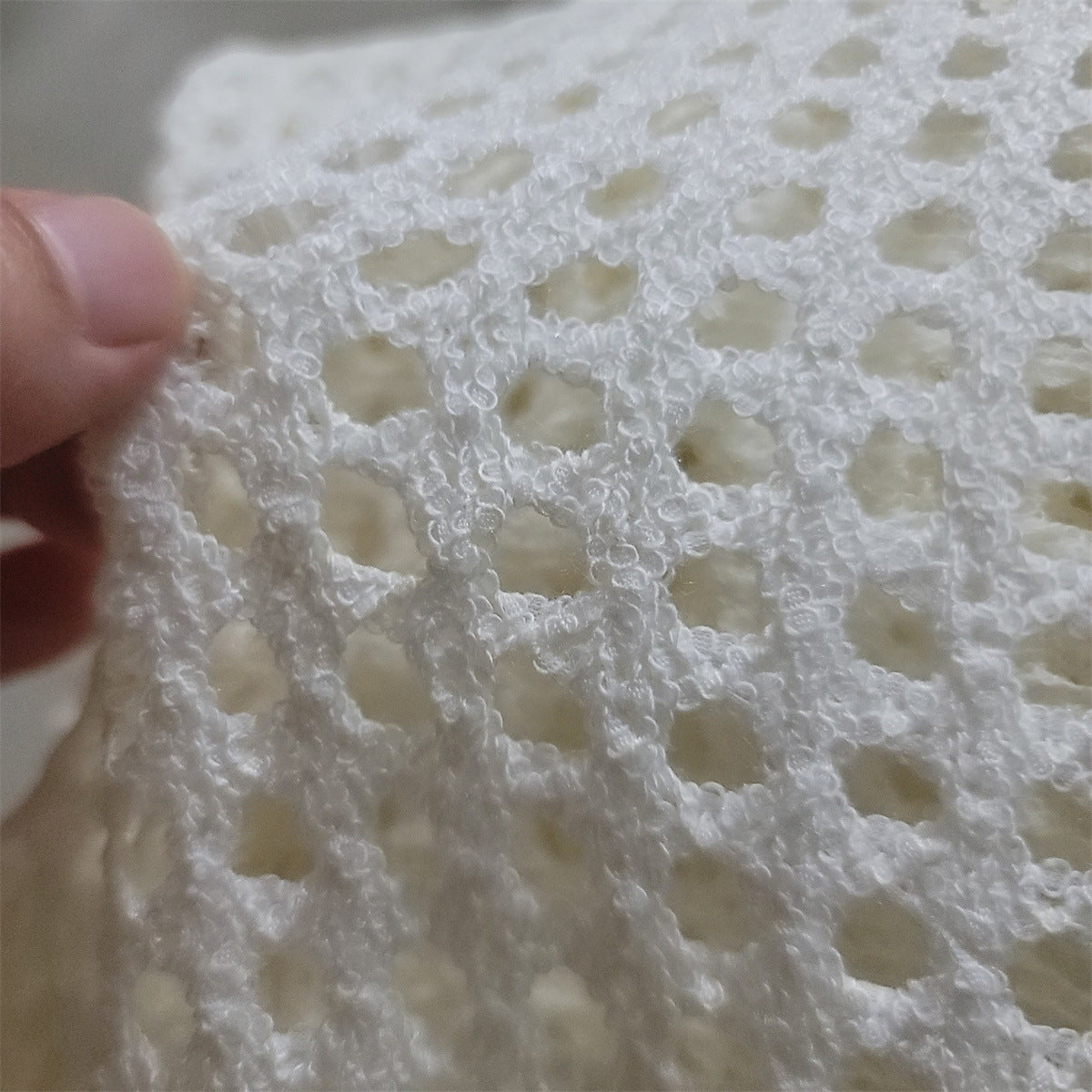 Damen luftiger Netz-Strandüberwurf mit asymmetrischem Schnitt WW