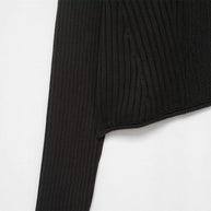 Damen Strickjacke mit breitem Kragen und modischen Knopfdetails WW