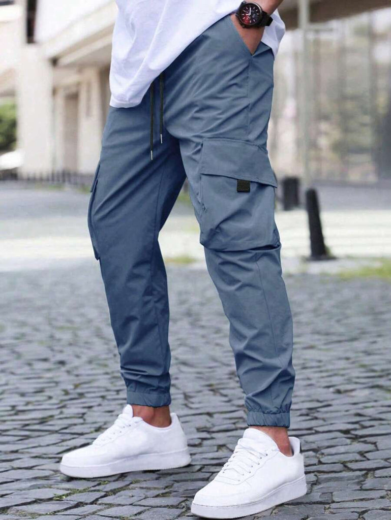Herren Cargo-Hose mit praktischen Reißverschlusstaschen und elastischem Bund WW