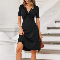 Taillenhervorhebendes Schlankheits-Elegantes Kleid