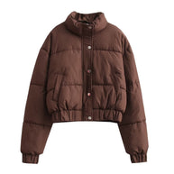 Damen Steppjacke mit hohem Kragen undpraktischen Taschen WW