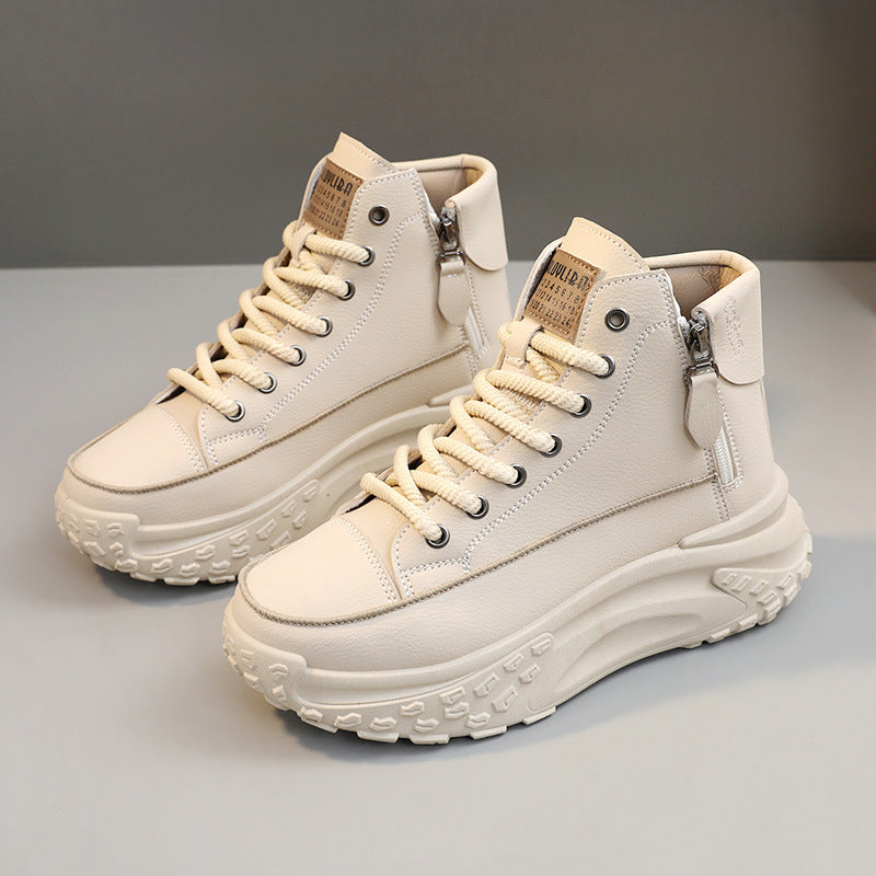 W&W Mode | Lässige Plateau Knöchelhohe Sneaker
