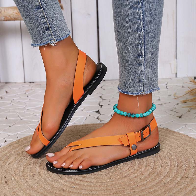 W&W Mode | Minimalistische Sandalen Mit Schnalle Für Damen