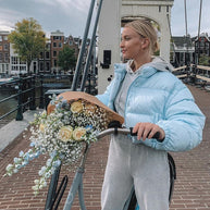 Damen Steppjacke mit hohem Kragen und kürzerem Schnitt WW