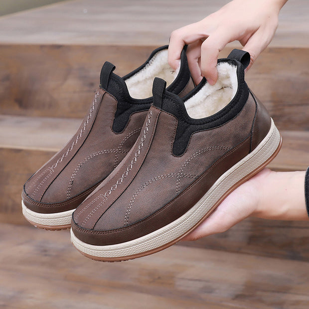 Damen Bequeme und stylische Warmfutter Slip-On Schuhe WW
