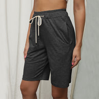 Damen Sportliche Freizeithose mit elastischem Bund und kontrastierendem Kordelzug WW