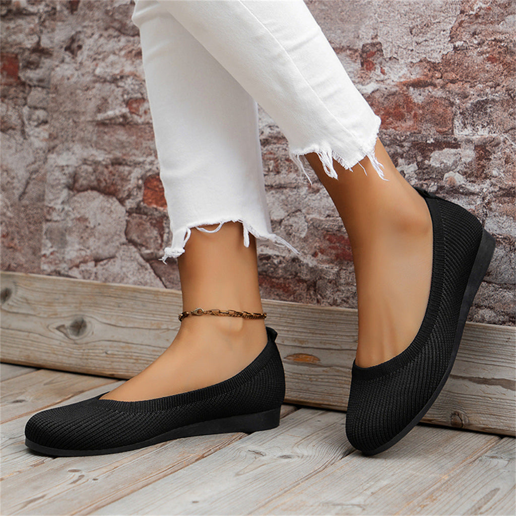 WW | Ballettplatte Strickschuhe