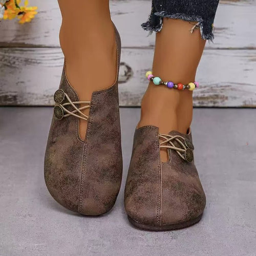 Damen Komfortable und stilvolle Slipper mit dekorativen Schnürdetails W&W