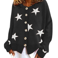 Damen Strickjacke mit Sternenmotiv WW