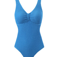 Damen Einteiliger Badeanzug mit strukturiertem Obermaterial und sportlichem Schnitt WW