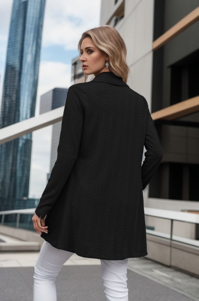 Damen Strickjacke mit elegantem Schnitt und raffinierten Details WW