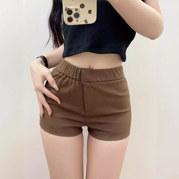 Damen bequeme Hochbund-Shorts WW