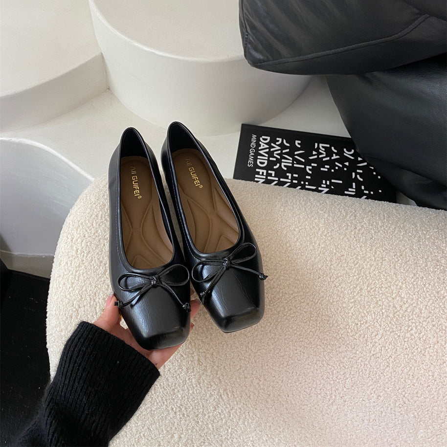 Damen Ballerina-Schuhe mit eleganter Schleifenverzierung und hochwertigem Material WW