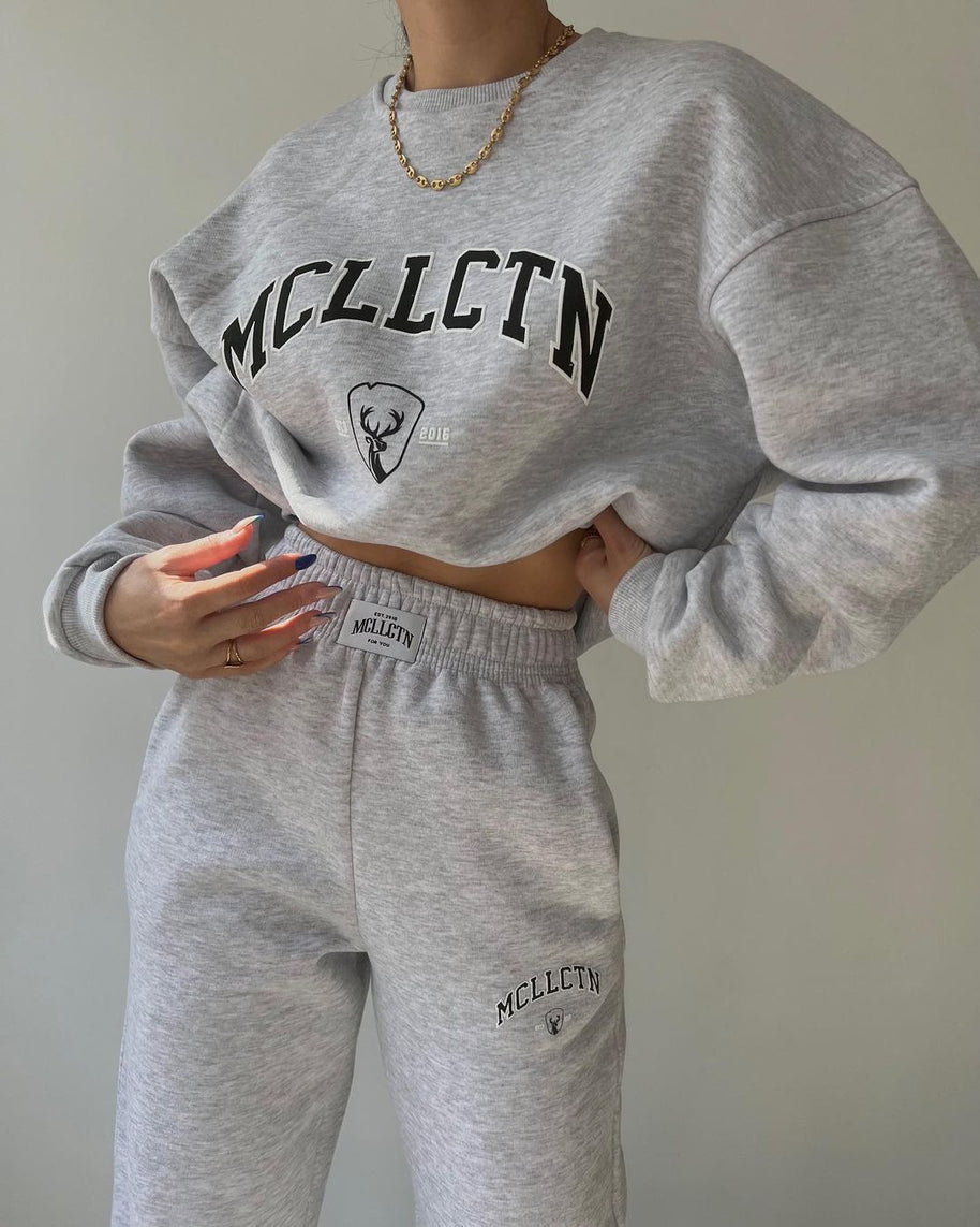 Damen Sportliches Set mit hochwertigem Sweatshirt und bequemen Jogginghosen WW